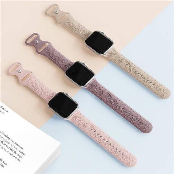 NEW 3 pack Engraved Apple Watch Bands